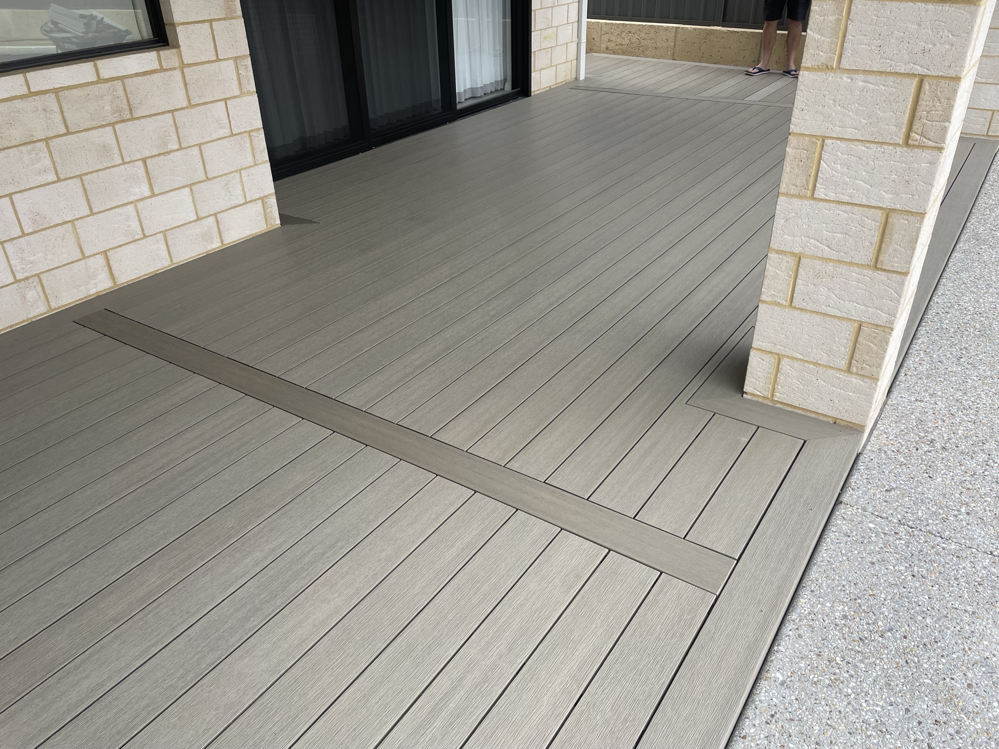 Merbau decking at the vines